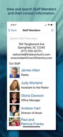 Instant Church Directory для iOS — скриншот 5