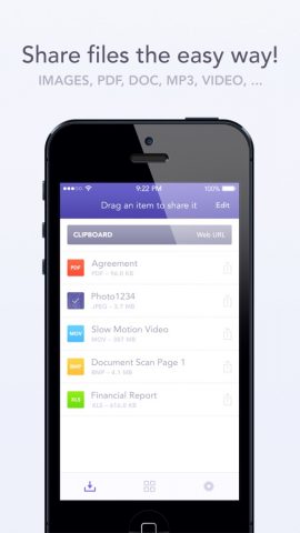 Instashare Air Drop для iOS — скриншот 1