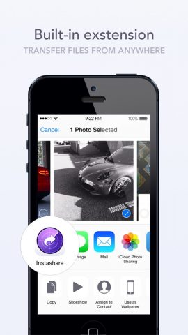 Instashare Air Drop для iOS — скриншот 3