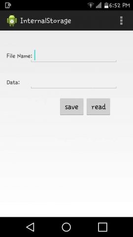 Internal storage для Android — скриншот 1
