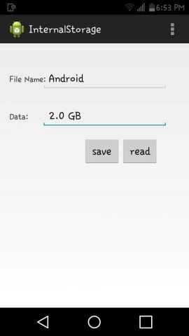 Internal storage для Android — скриншот 2