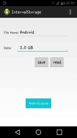 Internal storage для Android — скриншот 3
