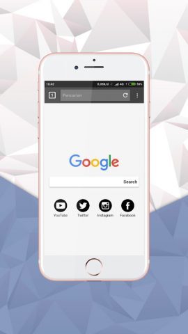 Internet Browser Explorer для Android — скриншот 1