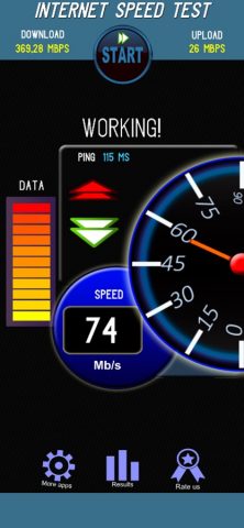 Internet Data Speed Meter для iOS — скриншот 1