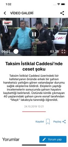 Internet Haber для iOS — скриншот 4