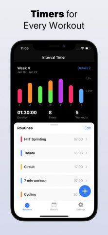 Interval Timer — Tabata Timer для iOS — скриншот 2