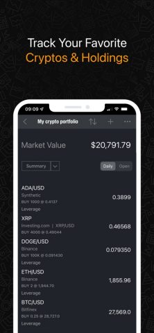 Investing.com — Криптовалюты для iOS — скриншот 4
