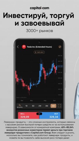 Инвестиции — Capital.com для Android — скриншот 1