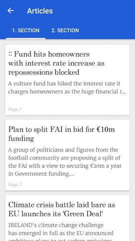 Irish Independent ePapers для Android — скриншот 5