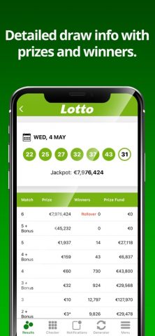 Irish Lottery — Results для iOS — скриншот 3