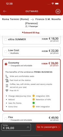 Italo: Italian Highspeed Train для iOS — скриншот 3