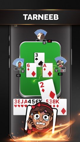 Jawaker Hand, Tarneeb & Trix для Android — скриншот 2