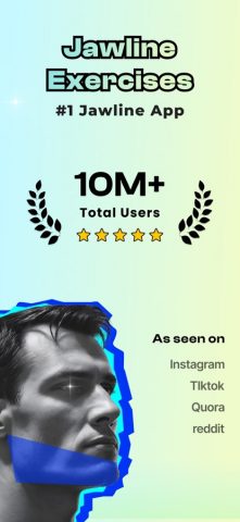 Jawline Exercises & Mewing для iOS — скриншот 1