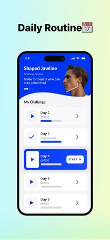 Jawline Exercises & Mewing для iOS — скриншот 4