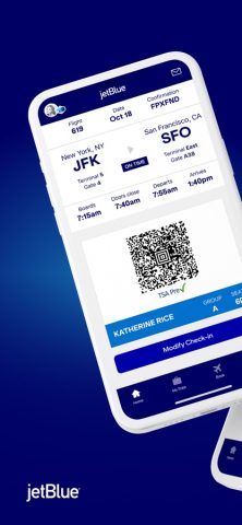 JetBlue — Book & manage trips для iOS — скриншот 1