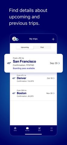 JetBlue — Book & manage trips для iOS — скриншот 4