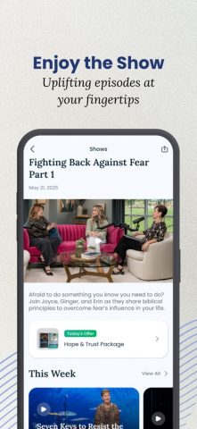 Joyce Meyer Ministries для iOS — скриншот 2