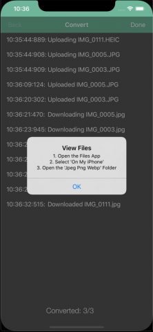 Jpeg Png Webp конвертер для iOS — скриншот 5