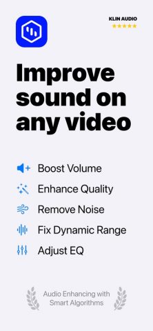 КЛИН Audio — Видео Эквалайзер для iOS — скриншот 1
