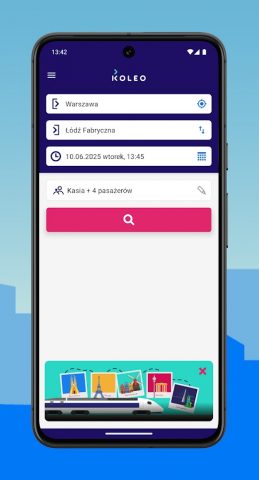 KOLEO — Rozkład PKP i bilety для Android — скриншот 1