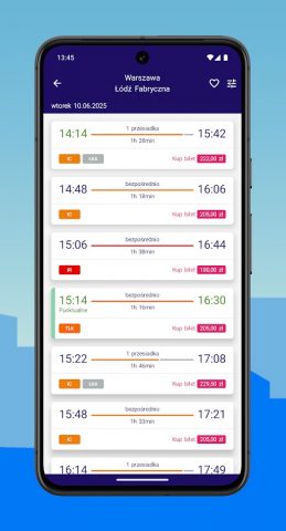 KOLEO — Rozkład PKP i bilety для Android — скриншот 2
