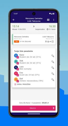 KOLEO — Rozkład PKP i bilety для Android — скриншот 3