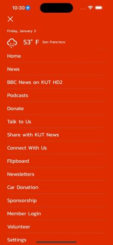 KUT News 90.5 для iOS — скриншот 2