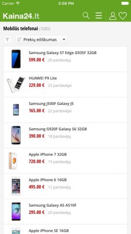 Kaina24.lt для iOS — скриншот 2