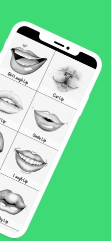 Как рисовать губы ступенями для iOS — скриншот 2