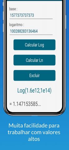 Калькулятор логарифма для Android — скриншот 2