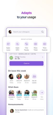 Keka HR для iOS — скриншот 2