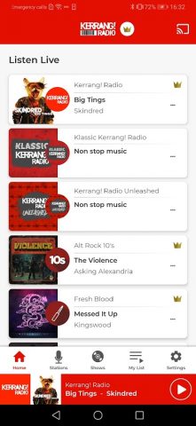 Kerrang! Radio для Android — скриншот 1