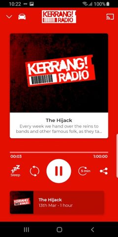 Kerrang! Radio для Android — скриншот 2