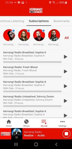 Kerrang! Radio для Android — скриншот 5