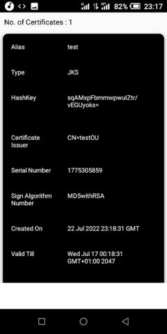KeyStore Explorer для Android — скриншот 3