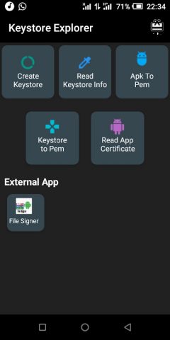 KeyStore Explorer для Android — скриншот 4