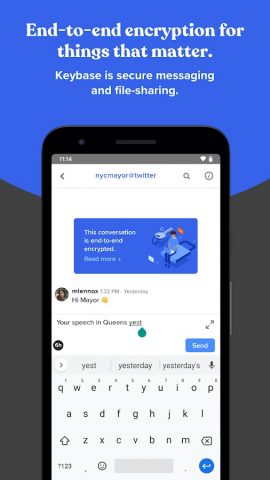 Keybase для Android — скриншот 1