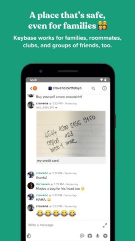Keybase для Android — скриншот 3