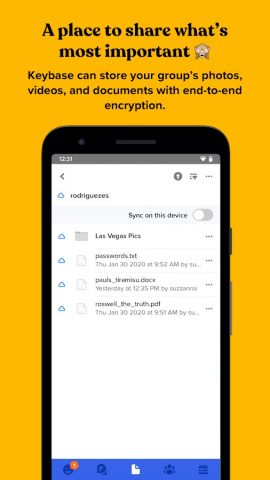Keybase для Android — скриншот 5