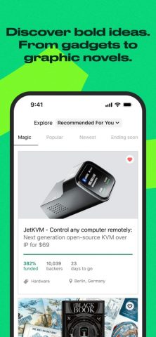 Kickstarter: Projects You Love для iOS — скриншот 2