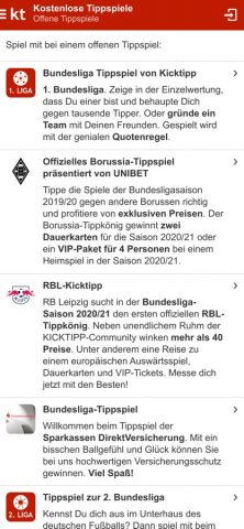 Kicktipp для iOS — скриншот 2