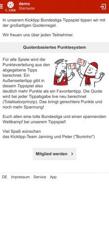 Kicktipp для iOS — скриншот 3