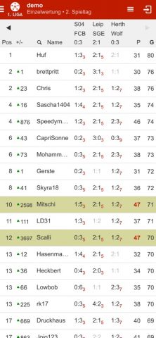 Kicktipp для iOS — скриншот 4