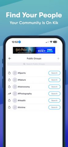 Kik Messaging & Chat App для iOS — скриншот 3