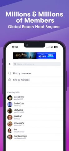 Kik Messaging & Chat App для iOS — скриншот 4