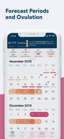 Kindara: Fertility Tracker для iOS — скриншот 3