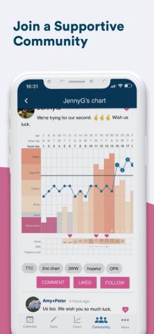 Kindara: Fertility Tracker для iOS — скриншот 5