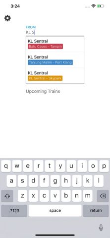 Komuter — KTMB Timetable для iOS — скриншот 2