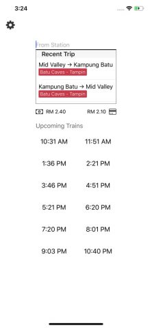 Komuter — KTMB Timetable для iOS — скриншот 3