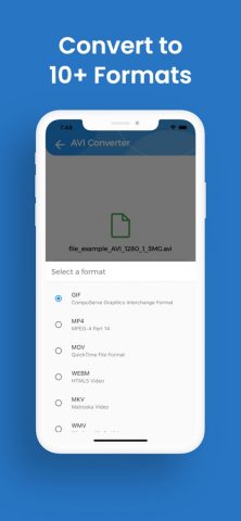 Конвертер AVI для iOS — скриншот 3